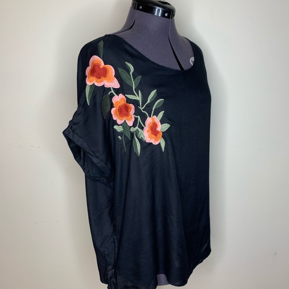 Flowered/Black Professional Shirt from Primark